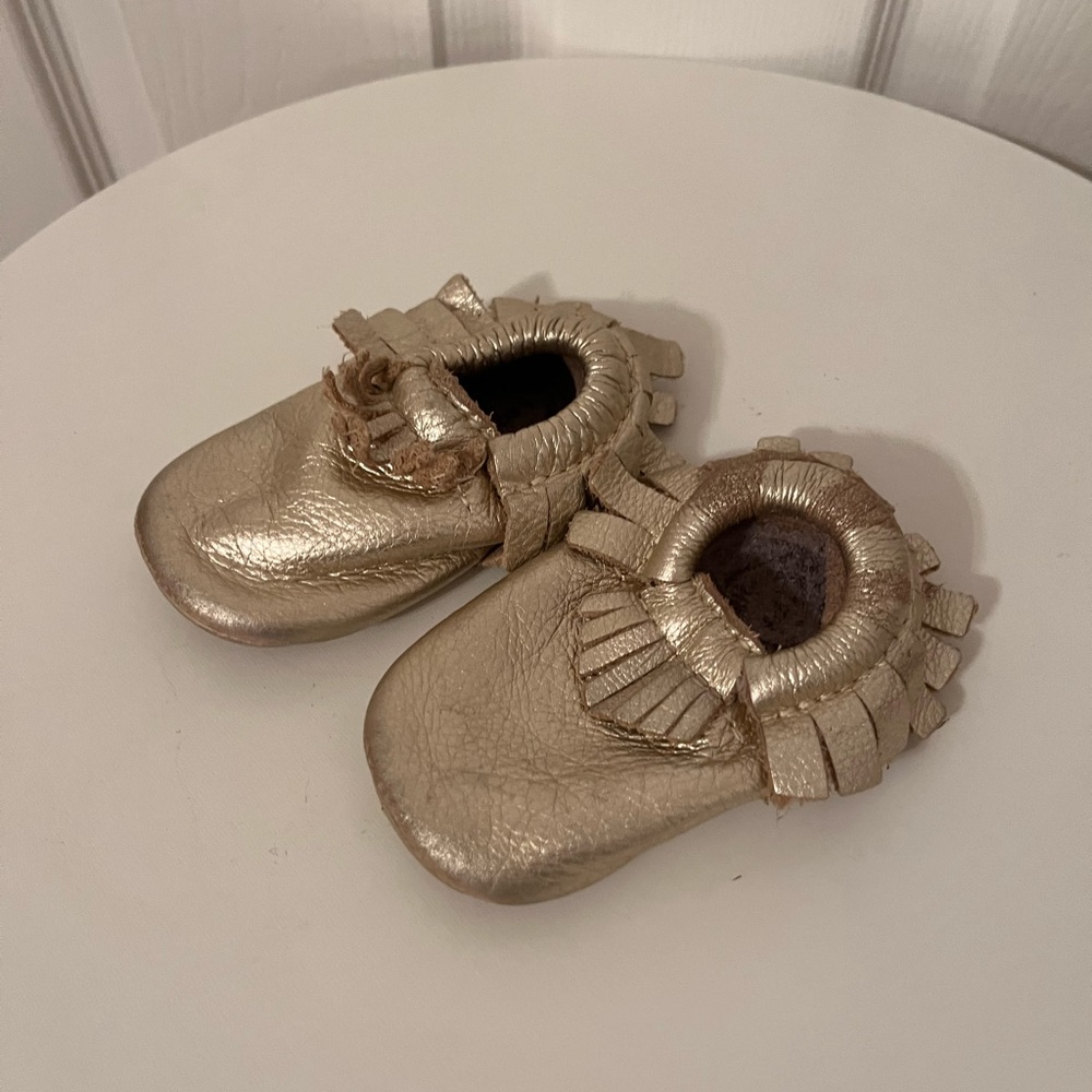 Freshly Picked Gold Moccasin Shoes
